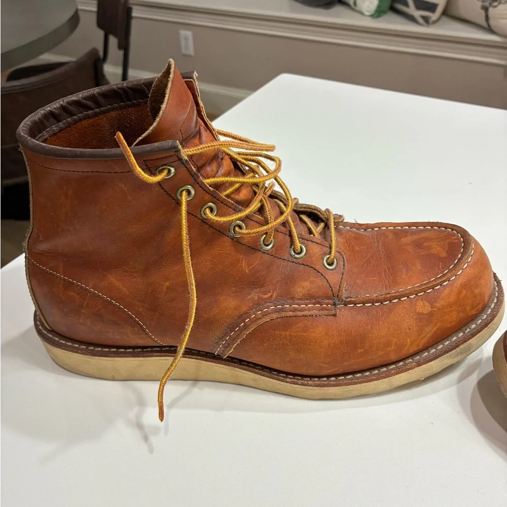 Red Wing Men's Heritage Moc Lug leather boots in Men’s size 12. - Picture 11 of 12